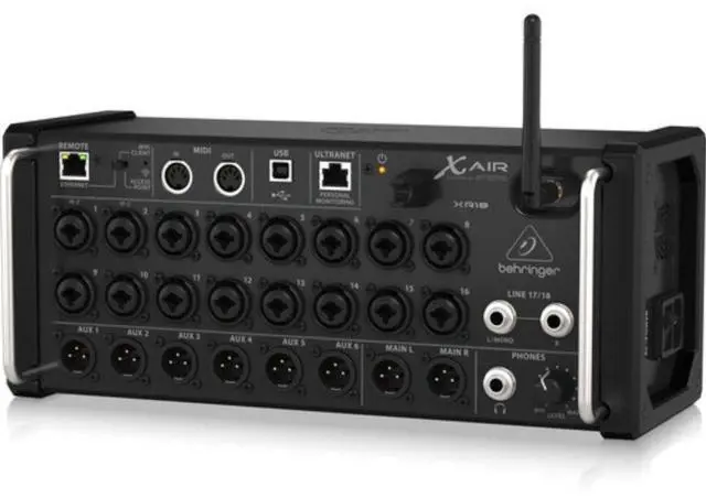 Alt view image 4 of 7 - Behringer X AIR XR18 18x12 Digital Mixer for iPad/Android Tablets Bundle with Kellards XLR-P20T Pro 20 ft XLR Microphone Cable (Pack of 4), Kellards MID-P10T Pro MIDI to MIDI Cable 10 Feet (Pack of 2)