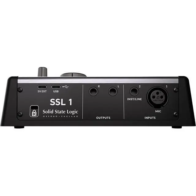 Alt view image 6 of 7 - Solid State Logic SSL 1 2x2 USB-C Audio Interface Bundle with Pop Filter, Kellards XLR-P20T Pro 20 ft XLR Microphone Cable, Polsen HPC-A30 Closed-Back Studio Monitor Headphones