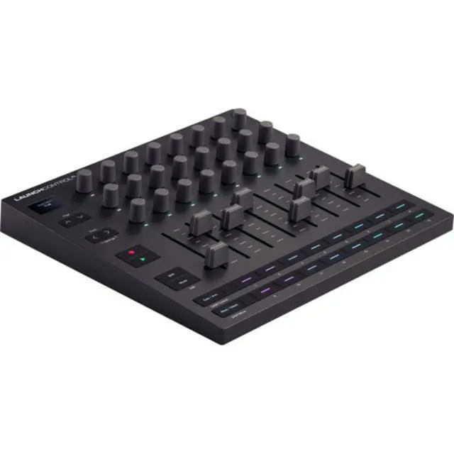 Alt view image 2 of 7 - Novation Launch Control XL 3 Control Surface for DAWs Bundle with Kellards MID-P10T Pro MIDI to MIDI Cable 10 Feet, Polsen HPC-A30 Closed-Back Studio Monitor Headphones