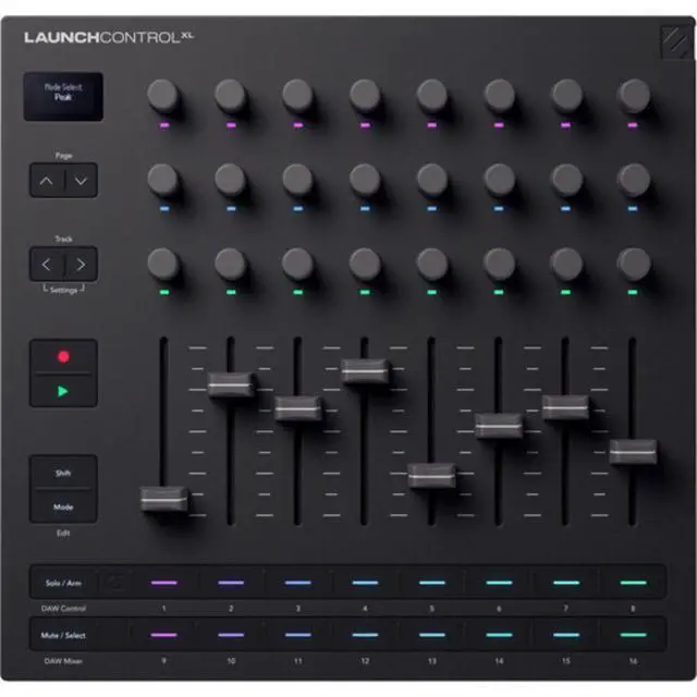 Alt view image 4 of 7 - Novation Launch Control XL 3 Control Surface for DAWs Bundle with Kellards MID-P10T Pro MIDI to MIDI Cable 10 Feet, Polsen HPC-A30 Closed-Back Studio Monitor Headphones