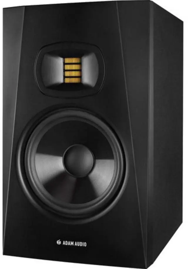 Alt view image 4 of 7 - Adam Professional Audio T7V T-Series Active Nearfield Monitor (2 Pack) Bundle with Adam Audio T10S 130W 10" Active Subwoofer, On-Stage SMS6000-P Studio Monitor Stand, Kellards to MIDI Cable (2 Pack)