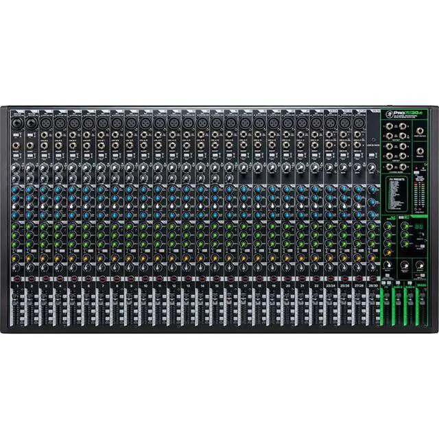 Alt view image 4 of 7 - Mackie ProFX30v3 30-Channel Sound Reinforcement Mixer with Built-In FX Bundle with Kellards XLR-P20T Pro 20 ft XLR Microphone Cable (Pack of 4)