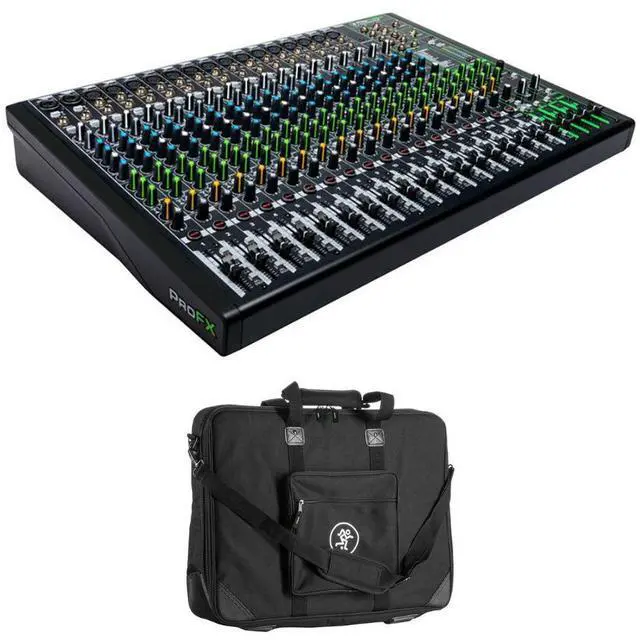Main image of Mackie ProFX22v3 22-Channel Sound Reinforcement Mixer with Built-In FX Bundle with Mackie Carry Bag for the ProFX22v3 22-Channel Sound Reinforcement Mixer