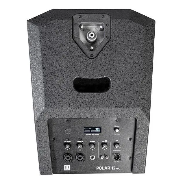 Alt view image 5 of 7 - HK Audio POLAR 12 MK2 2000W Total Active Line Array Column PA System with 12" Sub Bundle with Polsen M-85 Professional Dynamic Handheld Microphone Dark Gray, XLR-P20T Pro 20 ft XLR Microphone Cable