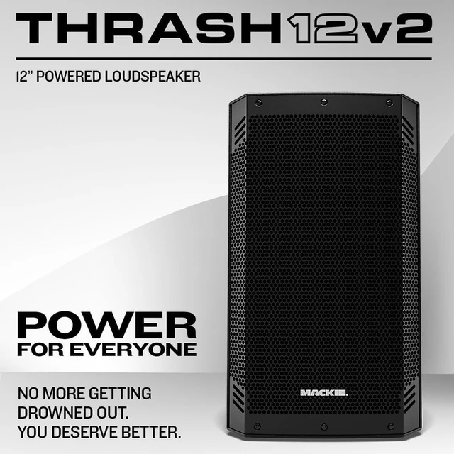 Alt view image 2 of 7 - Mackie Thrash12v2 12" 1300W Powered Loudspeaker with Bluetooth, Black