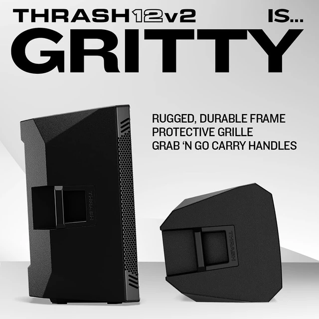 Alt view image 2 of 7 - Mackie Thrash12v2 12" Loudspeaker Bundle with Stand & 2x 20' XLR Cable
