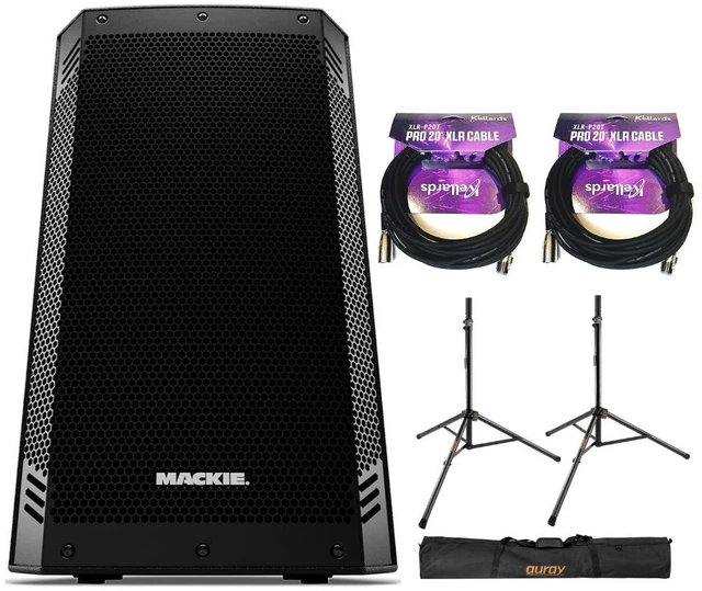 Main image of Mackie Thrash12v2 12" Loudspeaker Bundle with Stand & 2x 20' XLR Cable