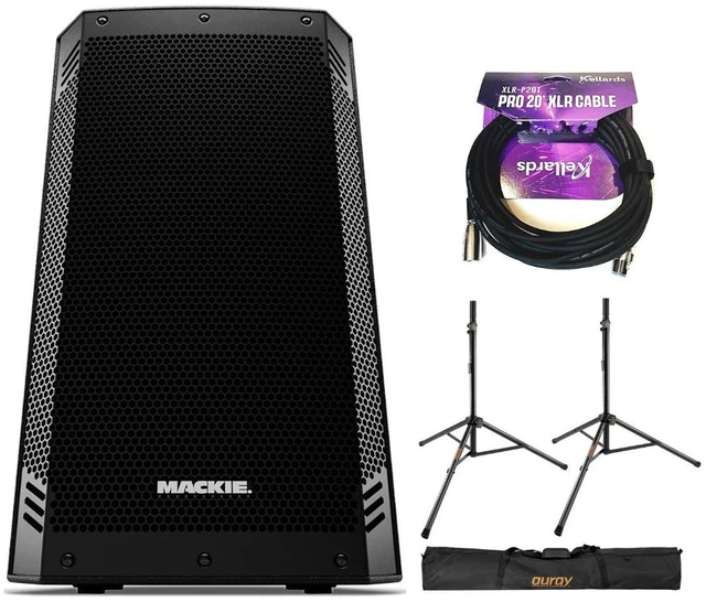 Main image of Mackie Thrash15v2 15 1300W Loudspeaker Bundle with Stand & 2x 20' XLR Cable