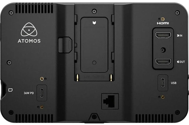 Alt view image 3 of 7 - Atomos Shinobi 7 II 4K HDMI HDR Monitor with Camera Control Bundle with Watson NP-F770 Battery Pack (7.4V, 4400mAh), Watson Compact AC/DC Charger for L & M Series Batteries and Screen Cleaning Wipes