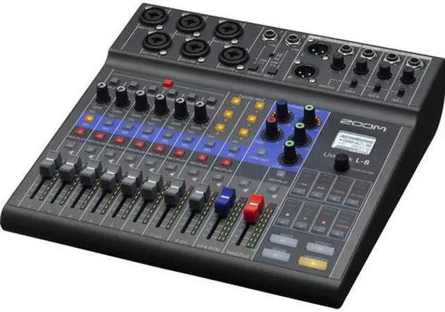 Main image of Zoom LiveTrak L-8 Portable 8-Channel Digital Mixer/Recorder with AKG K 240 Studio Pro Headphones & XLR Cable Bundle