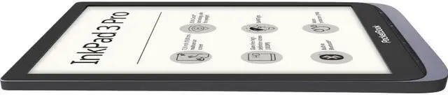 Alt view image 3 of 7 - PocketBook InkPad 3 Pro Grey, 7,8" E Ink® Carta™ (1404 × 1872), SMARTlight, IPX8, Metallic Grey, Dual Core (2×1 GHz), Operative memory: 1 GB, Flash memory: 16 GB, Accumulator: 1900 mAh