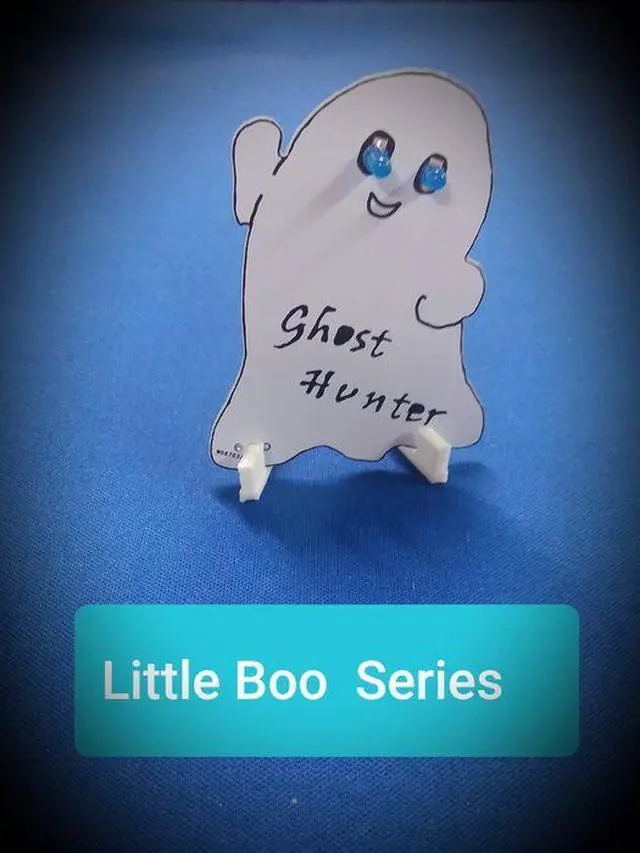 Alt view image 2 of 4 - LED EYEs Lights up. Ghost Hunter Pin / Badge - "Ghost Hunter"