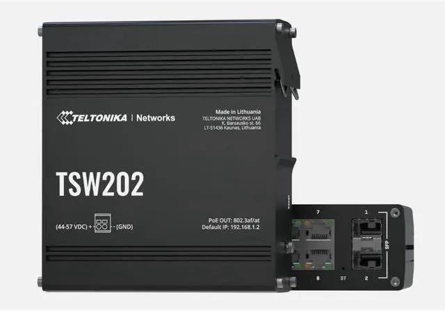 Alt view image 2 of 2 - Teltokina TSW202000000 TSW202 PoE+ L2 managed Switch 8 GbE - 2 SFP ports