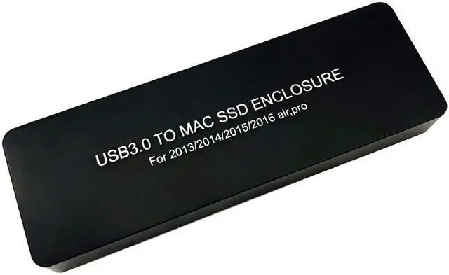 Alt view image 2 of 6 - SSD Enclosure for Macbook (2013 2014 2015 2016) USB 3.0 to SSD Adapter with Case SSD Reader for Macbook Air Pro Retina Enclosure