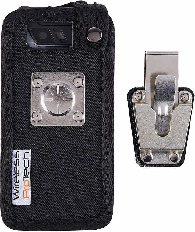 Alt view image 3 of 7 - Sonim XP5s Case, Wireless ProTECH Ballistic Nylon Case with Heavy Duty Quad Lock Swivel Belt Clip, for Sonim XP5S Phone XP5800