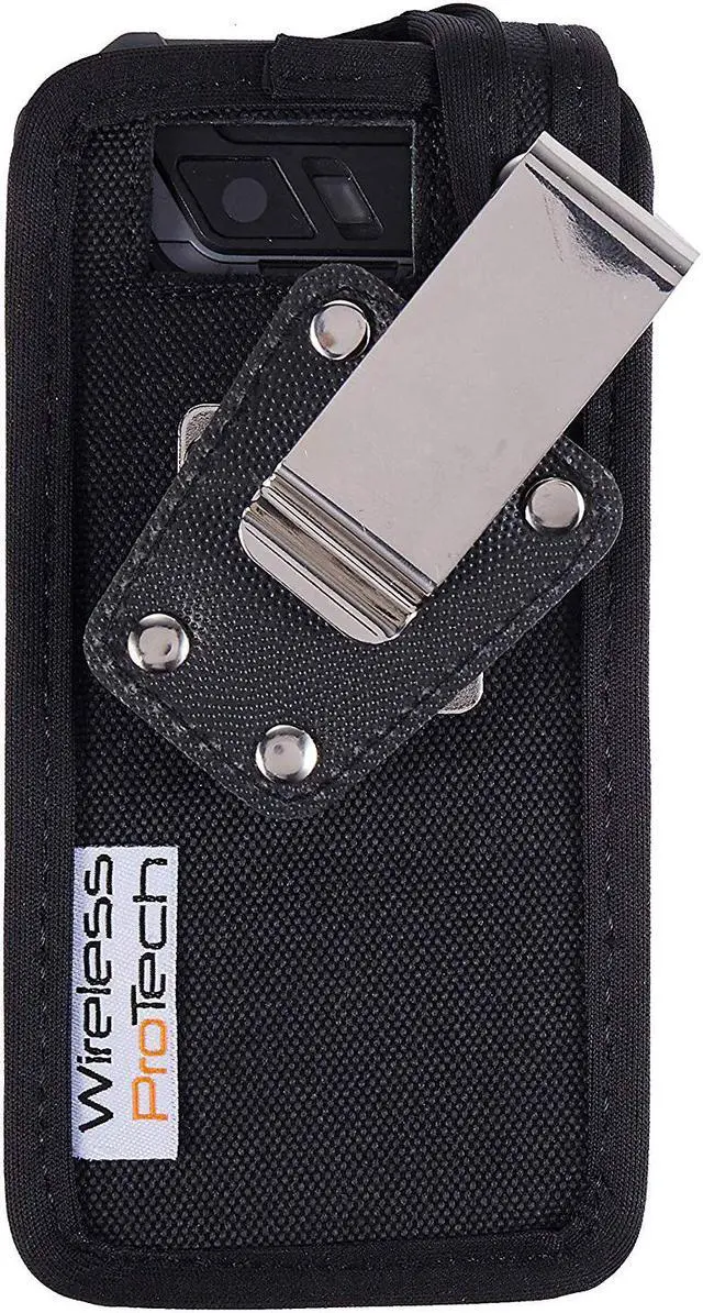 Alt view image 2 of 7 - Sonim XP5s Case, Wireless ProTECH Ballistic Nylon Case with Heavy Duty Quad Lock Swivel Belt Clip, for Sonim XP5S Phone XP5800