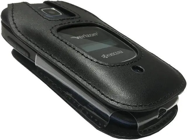 Alt view image 6 of 7 - Kyocera Cadence Case, Heavy-Duty leather Case Swivel Belt Clip for Kyocera Cadence phone S2720 by Wireless ProTECH