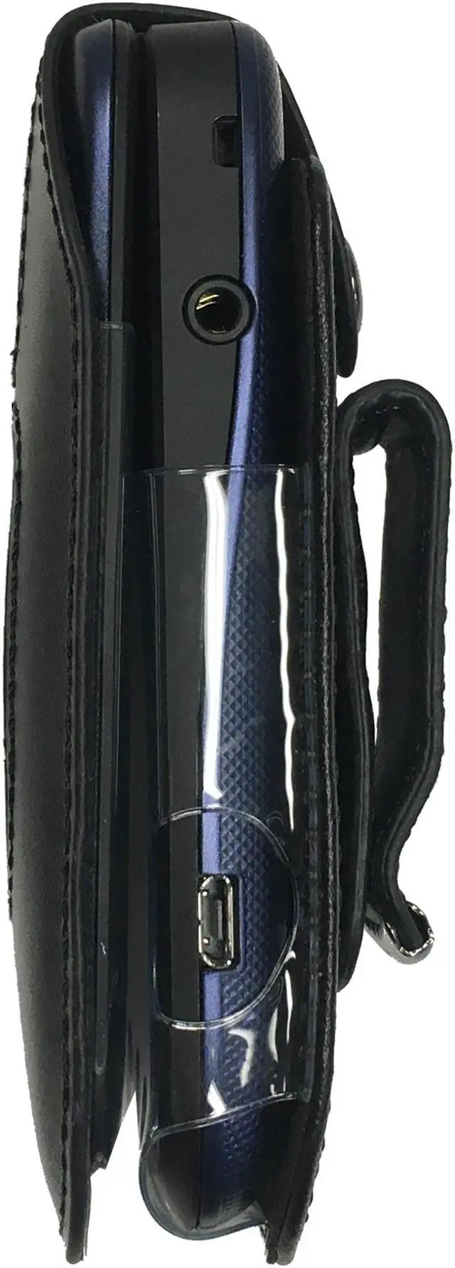 Alt view image 4 of 7 - Kyocera Cadence Case, Heavy-Duty leather Case Swivel Belt Clip for Kyocera Cadence phone S2720 by Wireless ProTECH