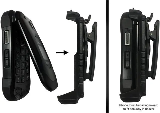 Alt view image 6 of 7 - DuraXV Extreme Holster Case, E4810 TRU Flex Holster with Swivel Belt Clip, Case for Kyocera DuraXV Extreme E4810 by Wireless ProTech