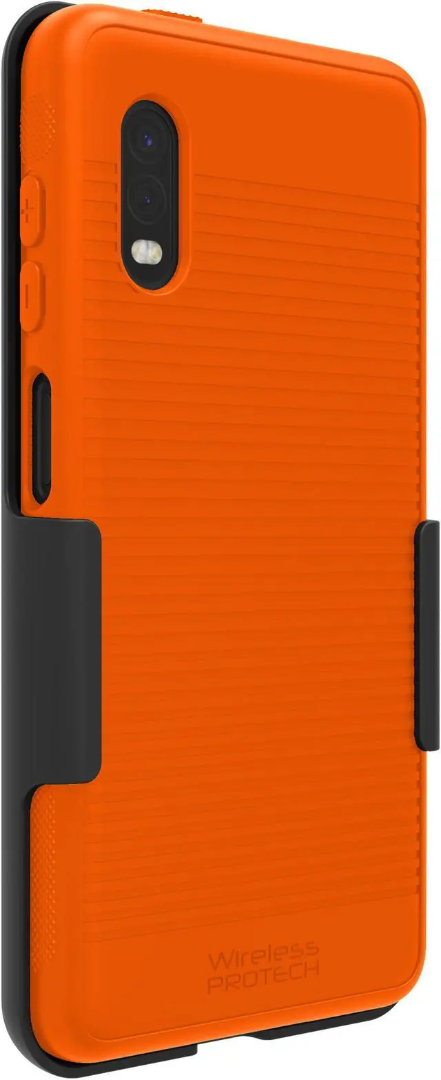 Alt view image 4 of 7 - Wireless ProTech Flex Skin Case and Belt Clip Holster Combo for Samsung Galaxy XCover Pro SM-G715