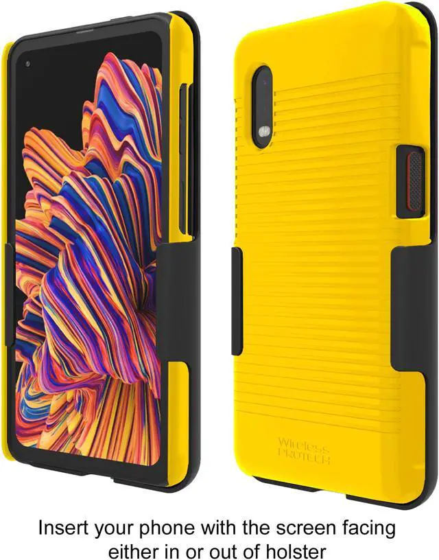 Alt view image 2 of 6 - Wireless ProTech Slim Protective Hard Shell Case and Holster Combo for Samsung Galaxy XCover Pro SM-G715
