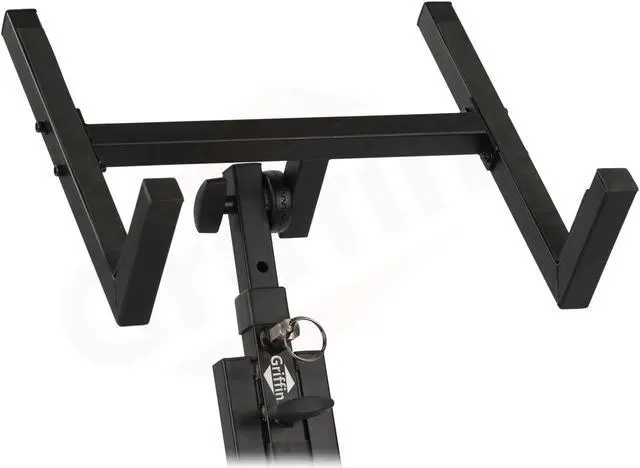 Alt view image 7 of 7 - Guitar Combo Amplifier Stand by GRIFFIN | PA Speaker Karaoke Monitor Holder | Low Profile Pro-Audio Amp Tilt Back Mount Stand | Adjustable Speaker Cabinet Stage Equipment Platform Riser & Studio Chair