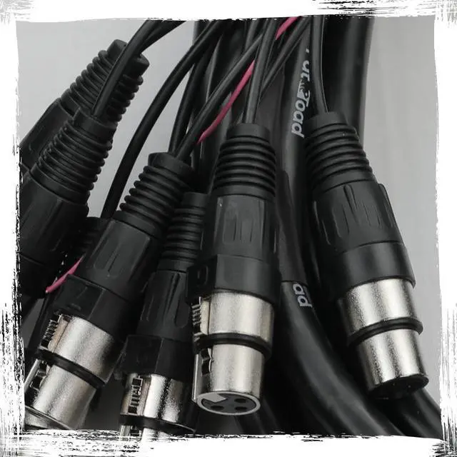 Alt view image 6 of 7 - XLR Snake Cable (8 Channels) 20 FT by FAT TOAD | Patch Studio, Stage, Live Sound Recording Multicore Cords | Pro Audio Shielded Female to Male Microphone Cables for DJ Digital Mixers or PA Amplifiers