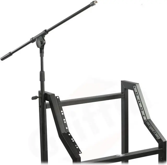 Alt view image 2 of 6 - GRIFFIN Rack Mount Cart Stand & Top Mixer Platform 25U | Rolling Music Studio Booth Case Holder | Pro Audio Recording Cabinet Mount Rails | Sound Stage Equipment DJ Gear Display for Amplifier, Effects
