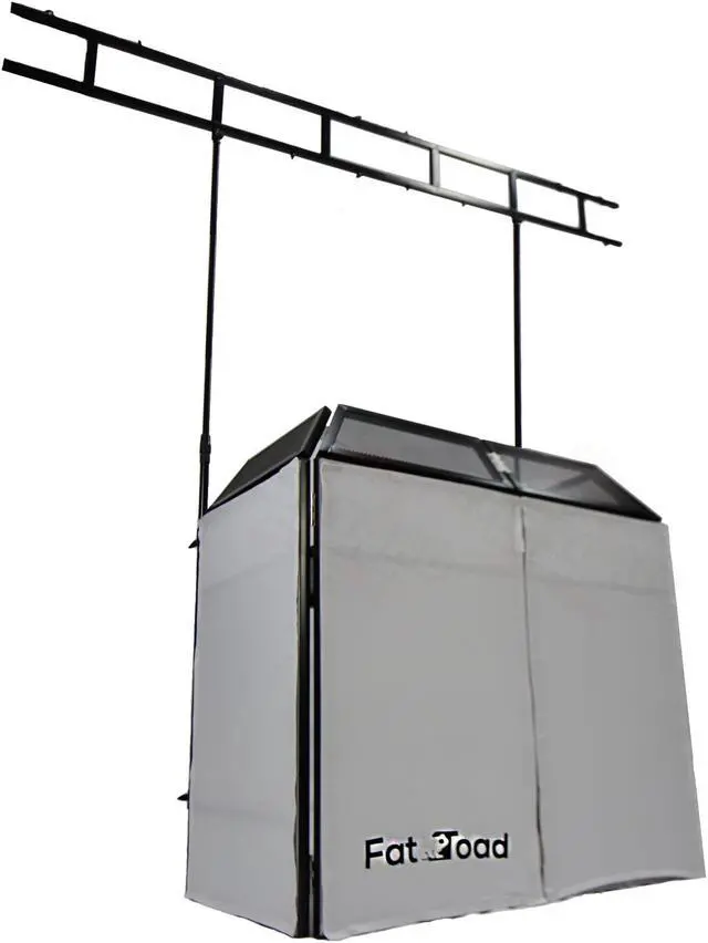 Alt view image 2 of 7 - DJ Booth Tabletop With 8FT Lighting Truss Stand Package by FAT TOAD | Foldable Panel Portable Stage Platform Facade White Scrim Cover | Video Light Projector Display Workstation For Sound System Event