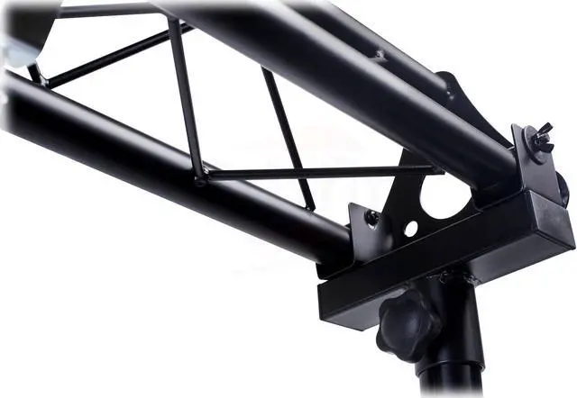 Alt view image 6 of 7 - DJ Triangle Truss Extension Lighting System by GRIFFIN | Mounts on your Speaker Stands | Trussing Stage Kit for Smoke Machines & Dance Laser Lights | C Clamps Mounting Brackets & Platform Hardware Set