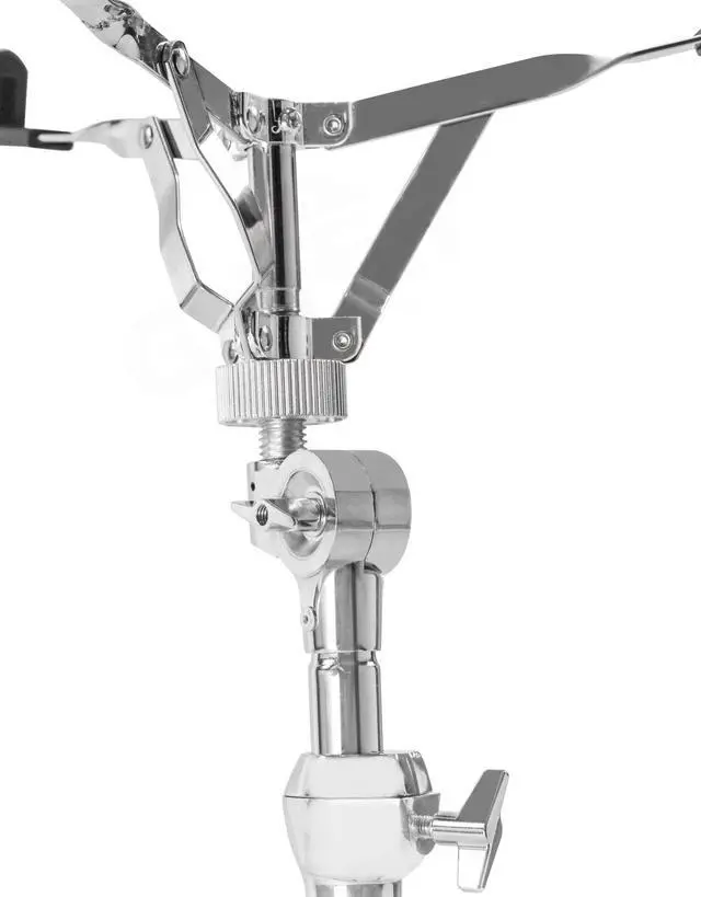 Alt view image 2 of 7 - GRIFFIN Premium Snare Drum Stand | Heavy-Duty Weight Mount for Snares, Tom Drums & Practice Pad | Double Braced Percussion Hardware Kit | Adjustable Height & Tilting Gear Clamp Style Basket Holder