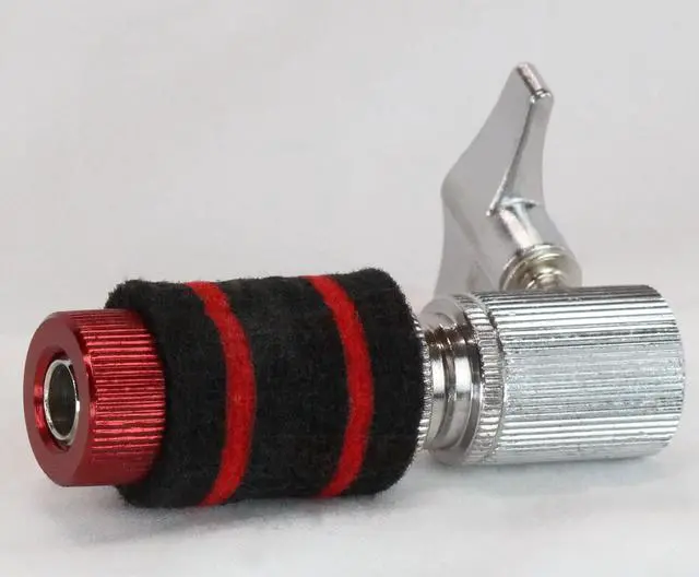 Alt view image 3 of 7 - GRIFFIN Hi-Hat Clutch Mount Deluxe Version | Alloy Metal Speed Threads | Universal Holder to Fit Most Hi-Hat Cymbals,  Rods & Hihat Stands | Red locking Nut