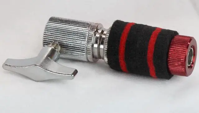 Alt view image 2 of 7 - GRIFFIN Hi-Hat Clutch Mount Deluxe Version | Alloy Metal Speed Threads | Universal Holder to Fit Most Hi-Hat Cymbals,  Rods & Hihat Stands | Red locking Nut