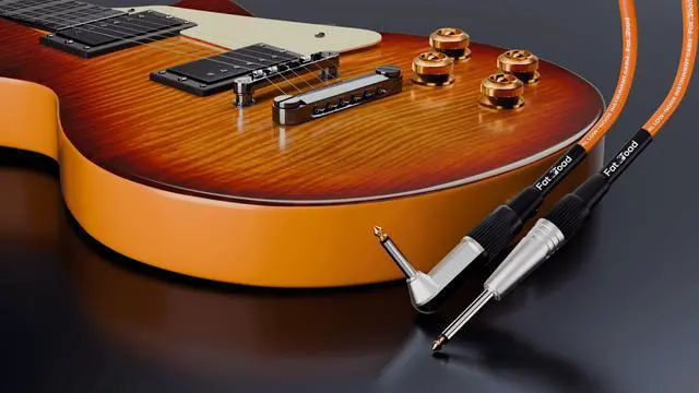 Alt view image 6 of 7 - 24 PACK - Right Angled Guitar Cables by FAT TOAD | Instrument Cords 20FT 1/4 Quarter Inch Straight-End 24GA Wires for Electric Guitar Pedal, Bass, Keyboards, Speaker Amplifier & Audio Studio Recording