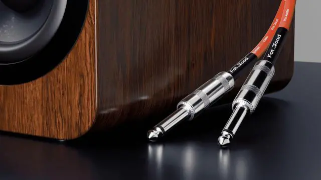 Alt view image 5 of 7 - 10 PACK - 25FT Speaker Cables by FAT TOAD | Quarter Inch 12 AWG Gauge Wire for Amp, Music Studio Recording & Stage Gear | 1/4" to 1/4 Male Jack Professional Pro Audio Red DJ Speakers PA Patch Cords