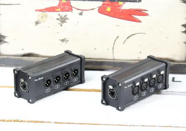 Alt view image 6 of 7 - 4 Channel DMX Hub Over Network Signal XLR Cable Extender FAT TOAD | Male & Female Pack with 3 Pin XLR to RJ45 Ethercon Wire for Live Stage Sound Monitoring, Studio Recording & DJ Lighting, PA AES-EBU