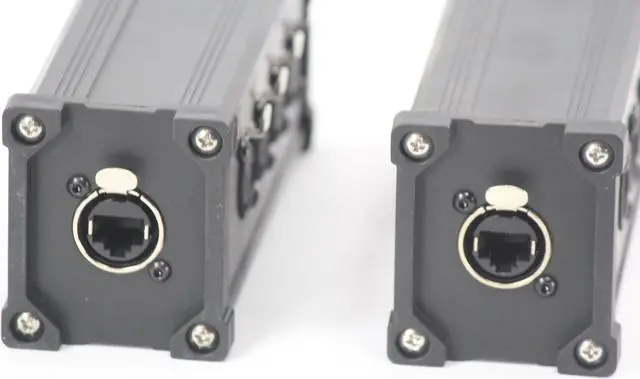 Alt view image 2 of 7 - 4 Channel DMX Hub Over Network Signal XLR Cable Extender FAT TOAD | Male & Female Pack with 3 Pin XLR to RJ45 Ethercon Wire for Live Stage Sound Monitoring, Studio Recording & DJ Lighting, PA AES-EBU