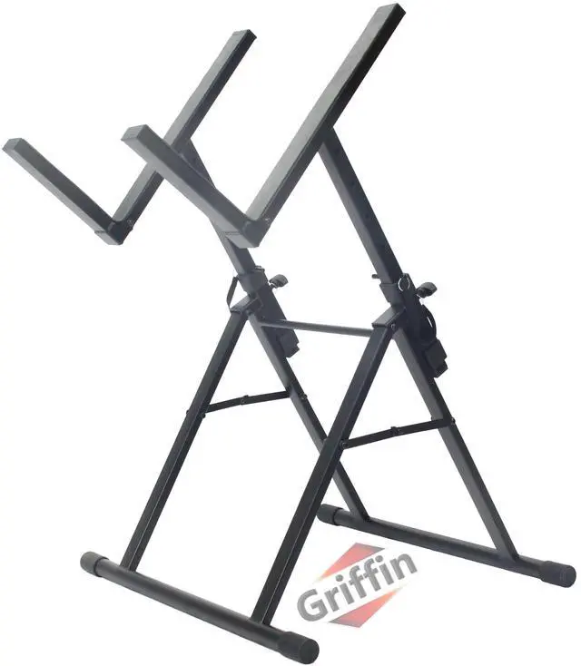 Main image of GRIFFIN Guitar Amplifier Stand (Stage-FramePRO Series)  Low Profile Audio Amp Tilt Back Adjustment  Combo PA Speaker Karaoke Monitor Holder  Speaker Cabinet Studio Equipment Platform Riser