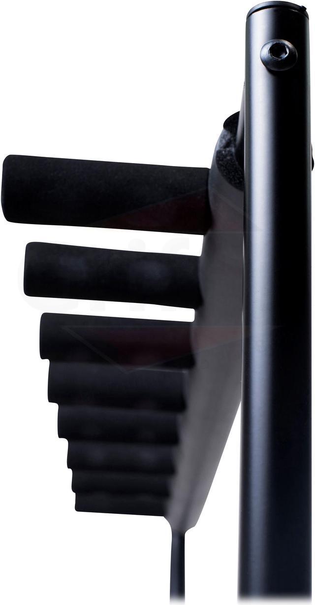 Alt view image 2 of 7 - Seven Guitar Rack Stand by GRIFFIN | Floor Storage Holder for Multiple Guitars | Neck Mount Support For Electric, Acoustic Bass, Accessories | Recording Studios, Schools, Stage Performers, Wall Hanger