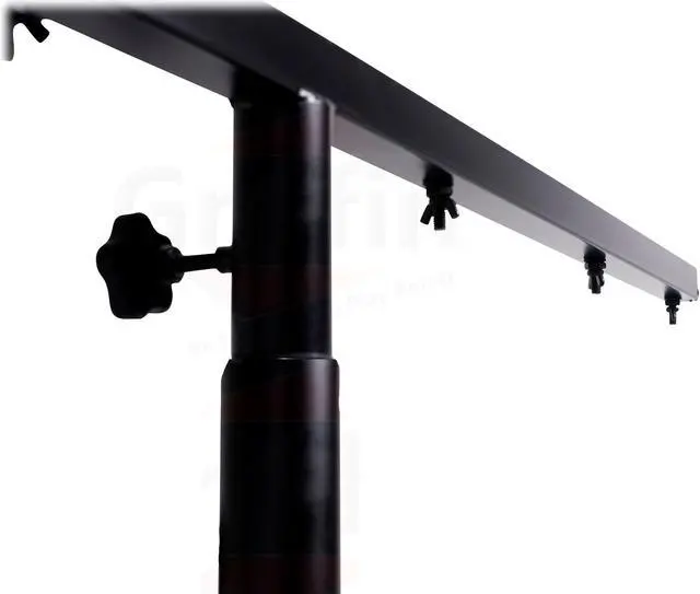 Alt view image 7 of 7 - Crank Up Light Stands (2 Pack) Stage Lighting Truss System by GRIFFIN | Portable Speaker Tripod Platform Rig | Adjustable Trussing DJ Booth Kit | T Bar Mount for Can Lights | Music Equipment Package