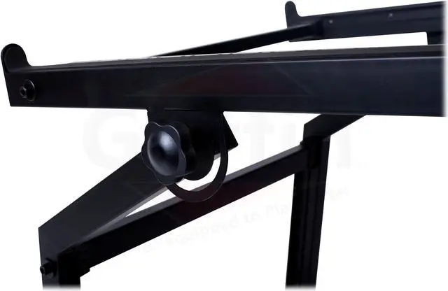 Alt view image 2 of 7 - Rack Mount Rolling Stand & Adjustable Mixer Platform Rails by GRIFFIN | 19U Cart Holder for Music Studio Booth Pro Audio Recording Cabinet | Stage Equipment DJ Gear Storage Case for Amplifier, Effects