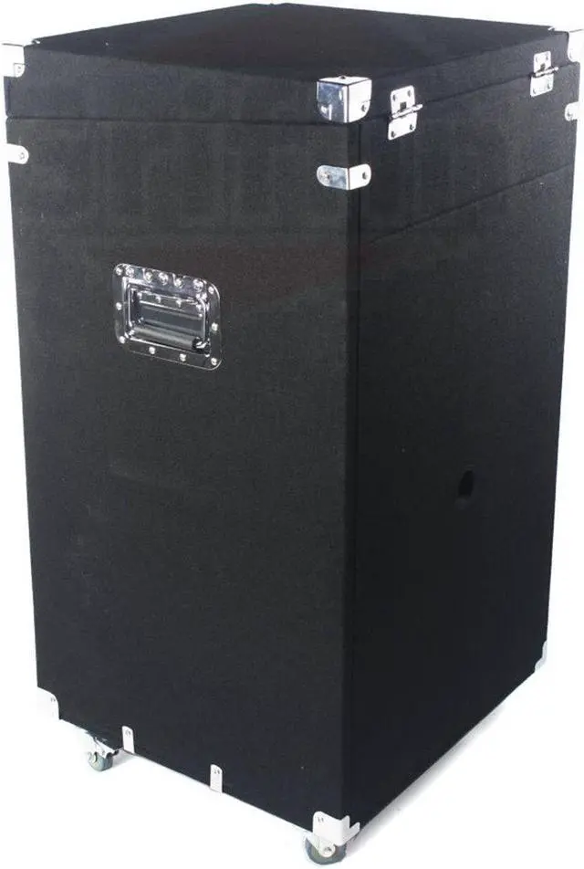 Alt view image 2 of 6 - Ultimate Rackmount Studio Mixer Flight Road Case By GRIFFIN | 25U Mount Space Pro-Audio Amp Cabinet Travel Trunk For Music Gear Recording Equipment | Portable DJ Sound Booth Rack Stand Carpet PA Cart
