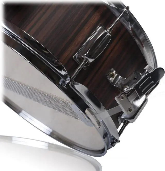 Alt view image 3 of 7 - Snare Drum Set by GRIFFIN - Includes Snare Stand, 2 Pairs of Maple Drum Sticks & Drum Key | Wood Shell Drum Set, Chrome Holder Acoustic Marching Percussion Musical Instrument Practice Package
