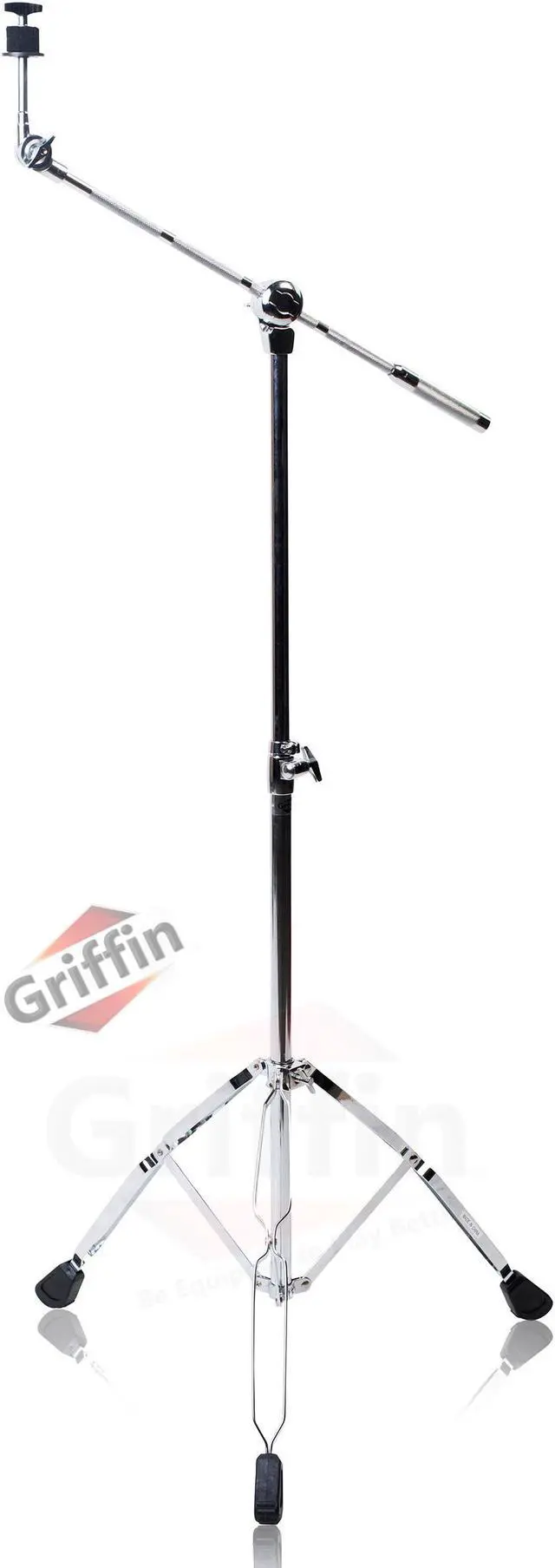 Alt view image 6 of 7 - Complete Drum Hardware Pack 6 Piece Set by GRIFFIN | Full Size Percussion Stand Kit with Snare, Hi-Hat, Cymbal Boom, Throne Stool & Single Kick Drum Pedal | Lightweight and Portable, Perfect for Gigs