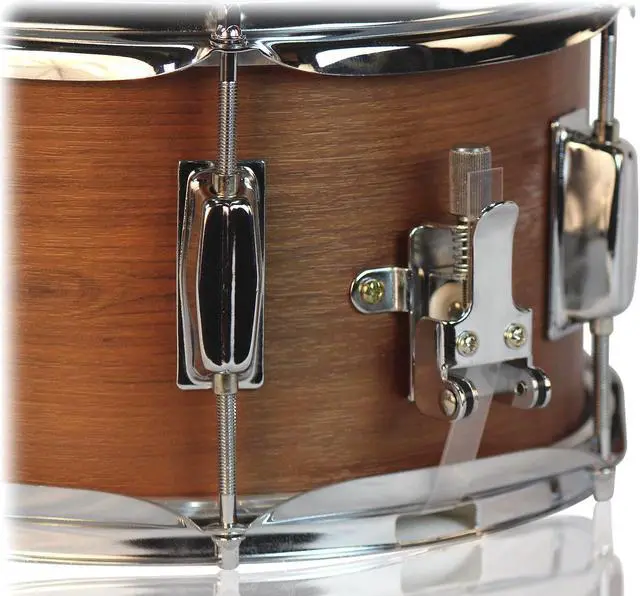 Alt view image 2 of 7 - Popcorn Snare Drum by GRIFFIN | Soprano Firecracker 10" x 6" Poplar Wood Shell with Hickory PVC | Concert Percussion Musical Instrument with Drummers Kit Key & Deluxe Snare Strainer Throw Off Set