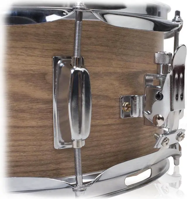 Alt view image 2 of 7 - Popcorn Soprano Snare Drum by GRIFFIN | Acoustic Firecracker 10"x6" Poplar Wood Shell with Oakwood PVC | Mini Concert Marching Percussion Musical Instrument with Snare Throw Off, Drummers Key & Head