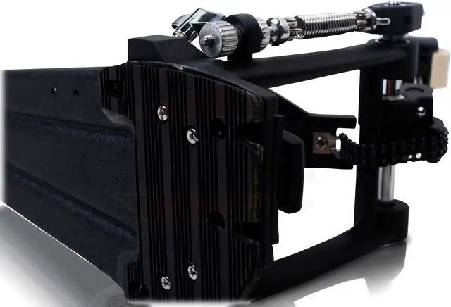 Alt view image 8 of 8 - Single Kick Bass Drum Pedal by GRIFFIN | Deluxe Double Chain Foot Percussion Hardware for Intense Play | 4 Sided Beater & Fully Adjustable Power Cam System | Perfect for Beginner & Pro Drummers