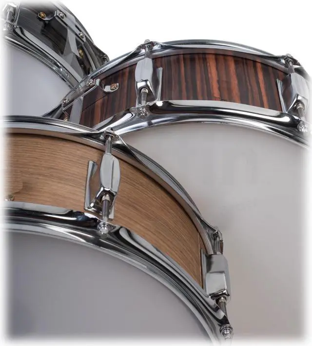 Alt view image 4 of 7 - Snare Drum Set by GRIFFIN - Includes Snare Stand, 2 Pairs of Maple Drum Sticks & Drum Key | Wood Shell Drum Set, Chrome Holder Acoustic Marching Percussion Musical Instrument Practice Package