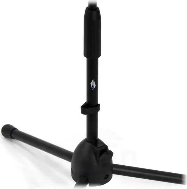 Alt view image 5 of 8 - Short Microphone Stand with Boom Arm by GRIFFIN | Low Profile Tripod Mic Stand Mount for Kick Bass Drum, Studio Desktop Recording, Singing, & Guitar Amplifiers | Small Height Telescoping Boom Holder