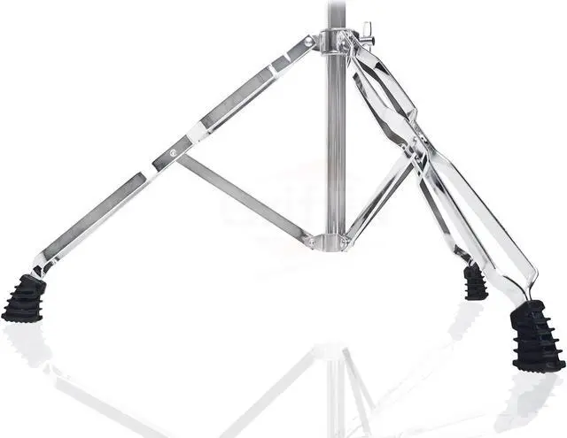 Alt view image 6 of 7 - 4 PACK - Straight Cymbal Stand Set by GRIFFIN | Double Braced Legs, Slip-Proof Gear Holder & Light-Duty for Mobile Drummers | Percussion Chrome Drum Hardware Kit for Mounting Crash & Splash Cymbals